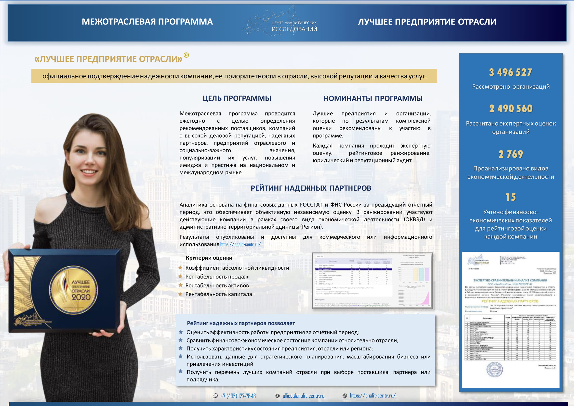 Лучшее предприятие отрасли 2020 !!!